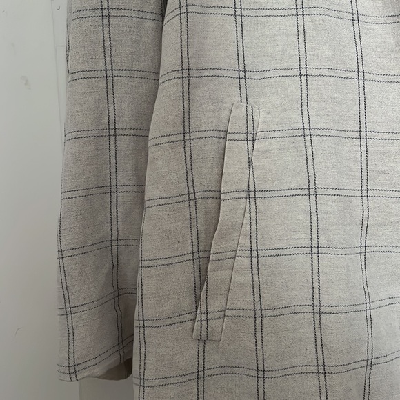 Madewell Dorest Linen Blazer in Windowpane - Picture 5 of 12